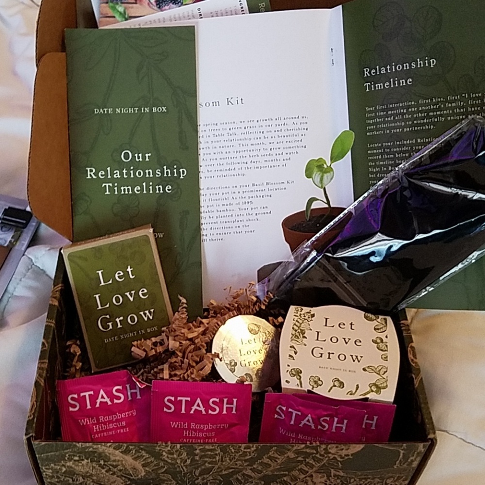 "Date Night In A Box" Let Love Grow edition